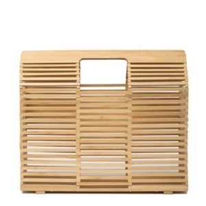Straw Studios Bamboo Structured Rectangular Bag